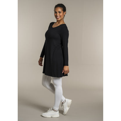 Sandgaard A-shape bluse med lange ærmer T-Shirt Black