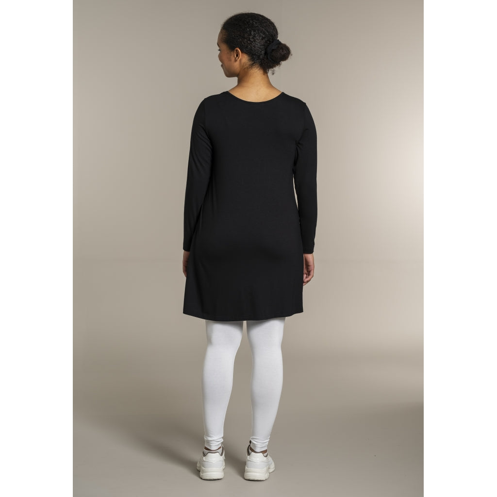 Sandgaard A-shape bluse med lange ærmer T-Shirt Black