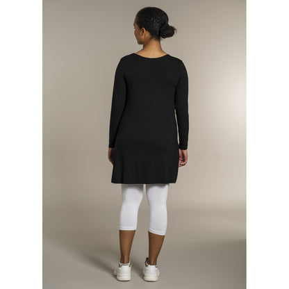 Sandgaard A-shape bluse med lange ærmer T-Shirt Black