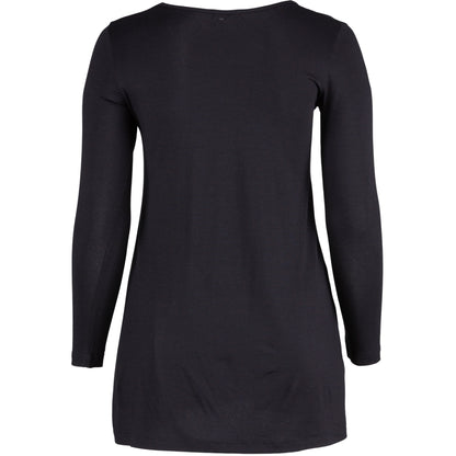 Sandgaard A-shape bluse med lange ærmer T-Shirt Black