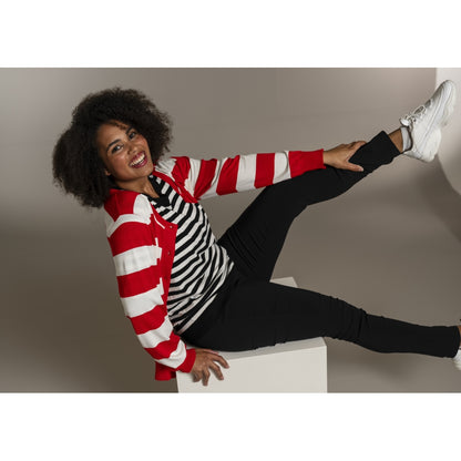 Sandgaard Helsinki - T-shirt - Stripes T-Shirt Black/Offwhite