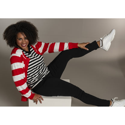 Sandgaard Helsinki - T-shirt - Stripes T-Shirt Black/Offwhite