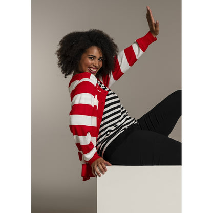 Sandgaard Helsinki - T-shirt - Stripes T-Shirt Black/Offwhite