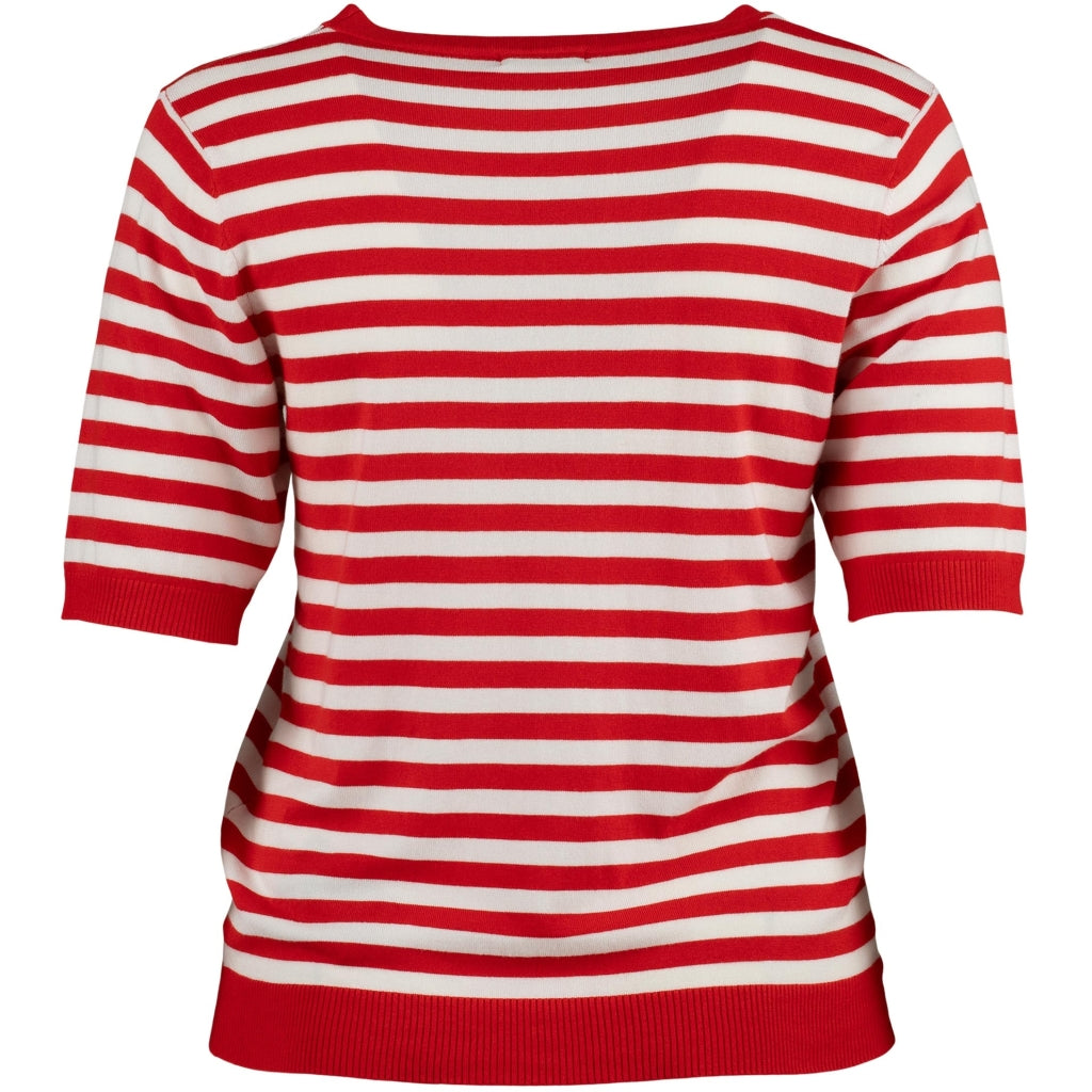 Sandgaard Helsinki - T-shirt - Stripes T-Shirt Mandarin/Offwhite