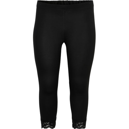 Sandgaard Leggings 3/4 with lace Leggings Black