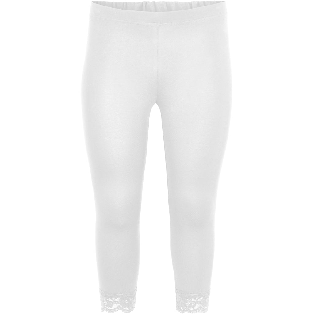 Sandgaard Leggings 3/4 with lace Leggings White