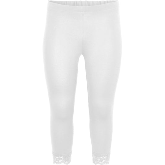 Sandgaard Leggings 3/4 with lace Leggings White