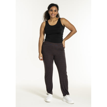 Sandgaard Rib Pants Pants Dark Blue/Dark Brown