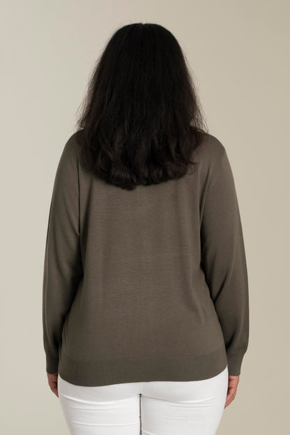 Sandgaard Cardigan Kort Cardigan Army Green