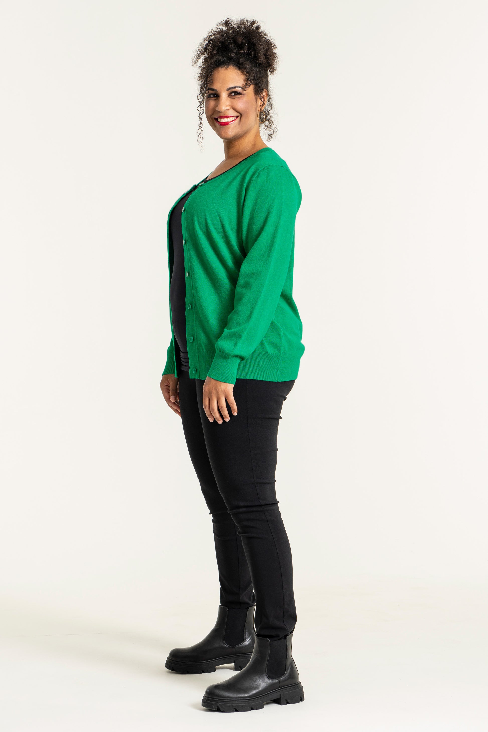 Sandgaard Cardigan Kort Cardigan Grass green