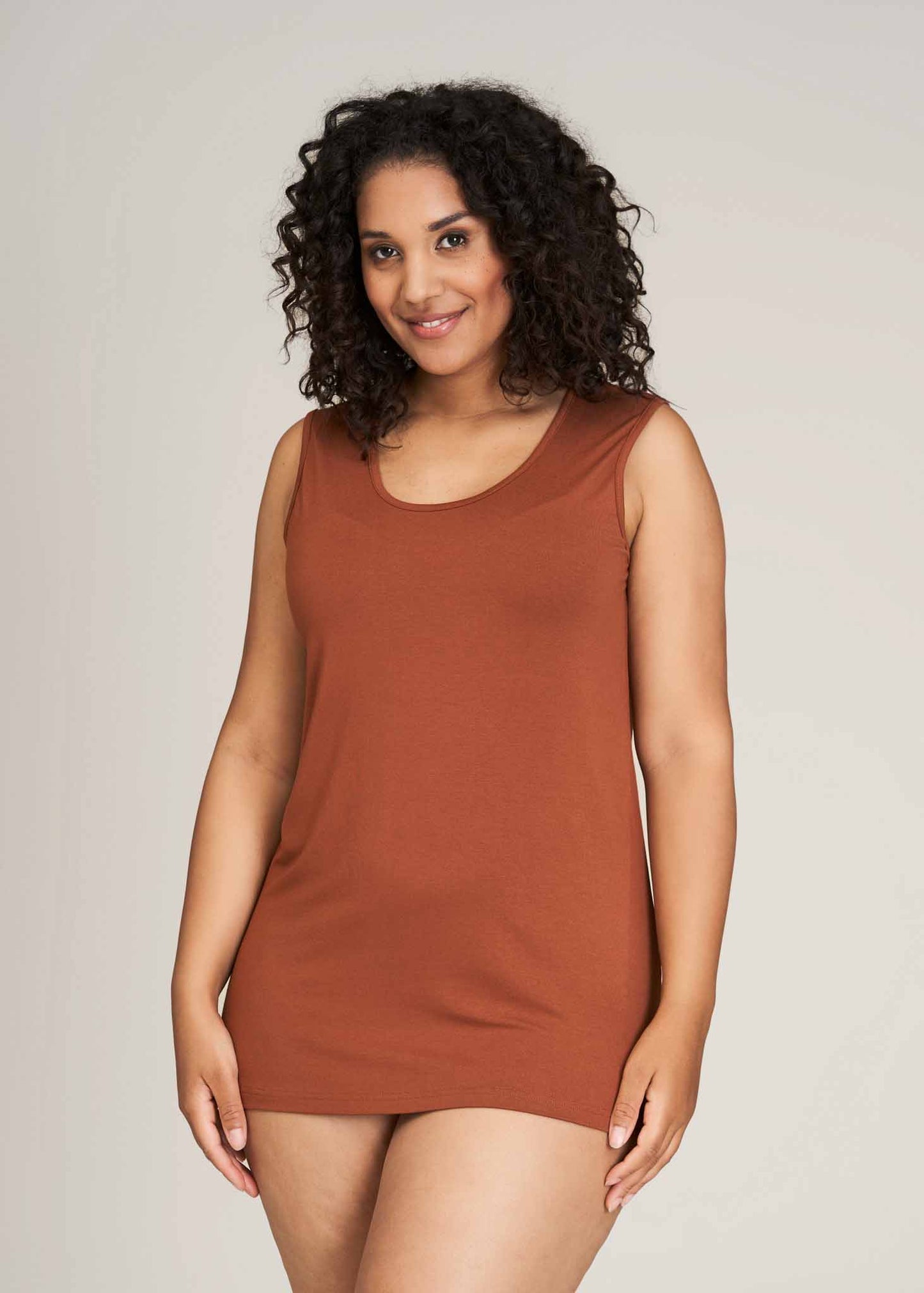 Sandgaard Kort panel top Top Burn Orange