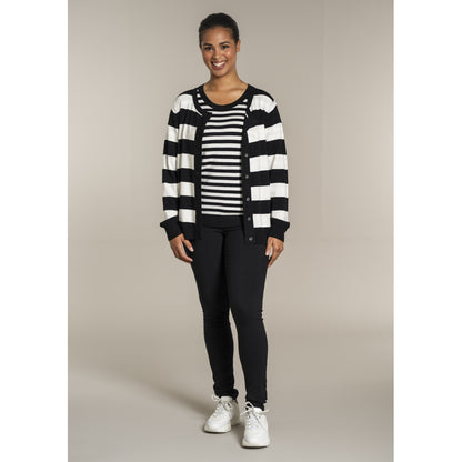 Sandgaard pant Cardigan Black/Offwhite