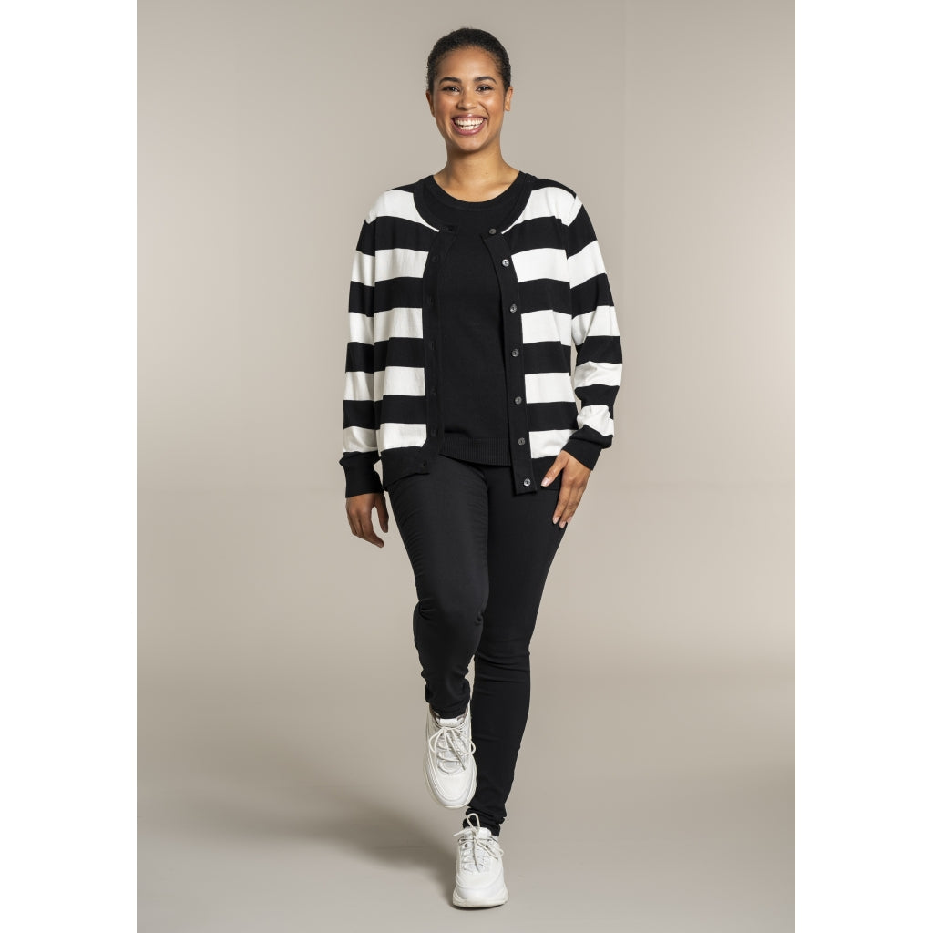 Sandgaard pant Cardigan Black/Offwhite