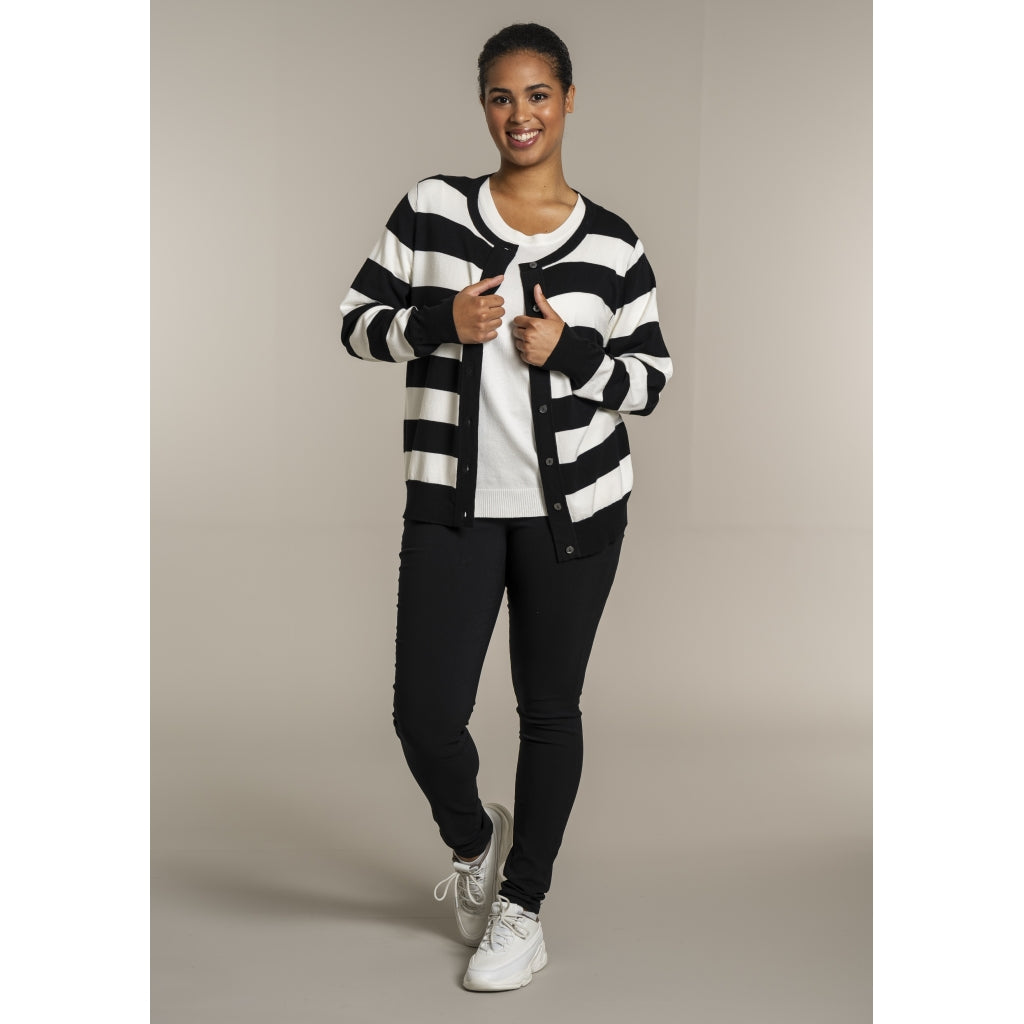 Sandgaard pant Cardigan Black/Offwhite