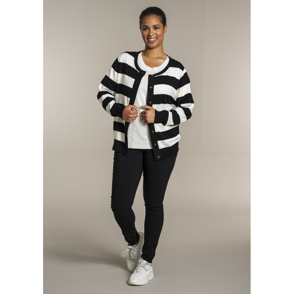 Sandgaard pant Cardigan Black/Offwhite