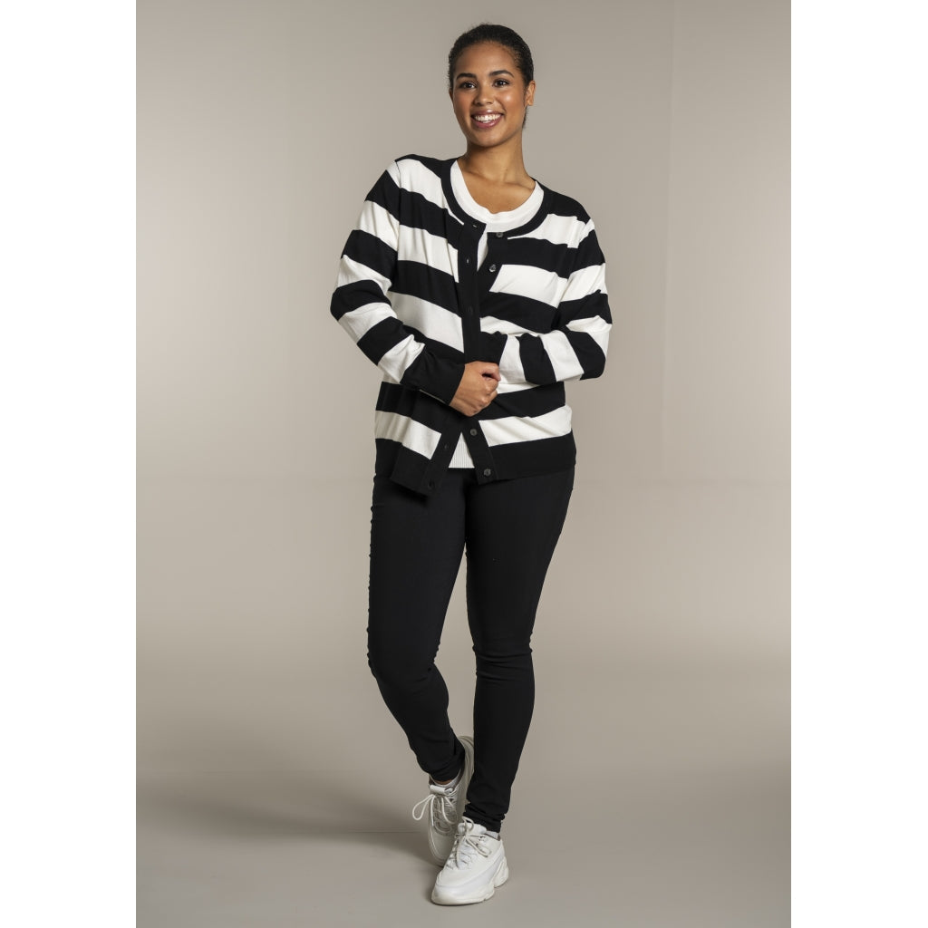 Sandgaard pant Cardigan Black/Offwhite