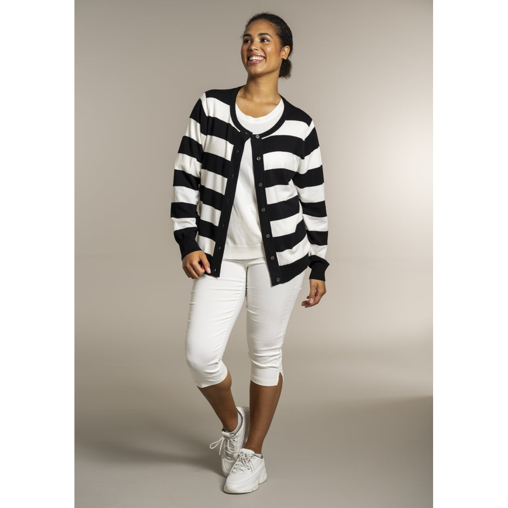 Sandgaard pant Cardigan Black/Offwhite