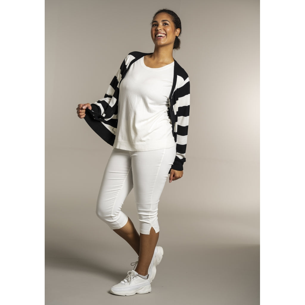 Sandgaard pant Cardigan Black/Offwhite
