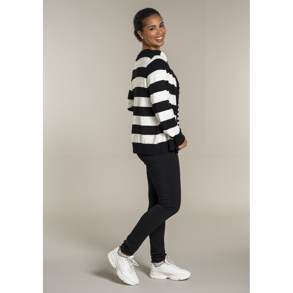 Sandgaard pant Cardigan Black/Offwhite
