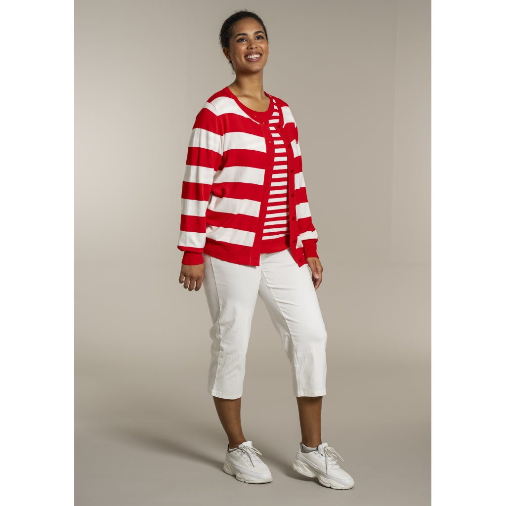 Sandgaard pant Cardigan Mandarin/Offwhite