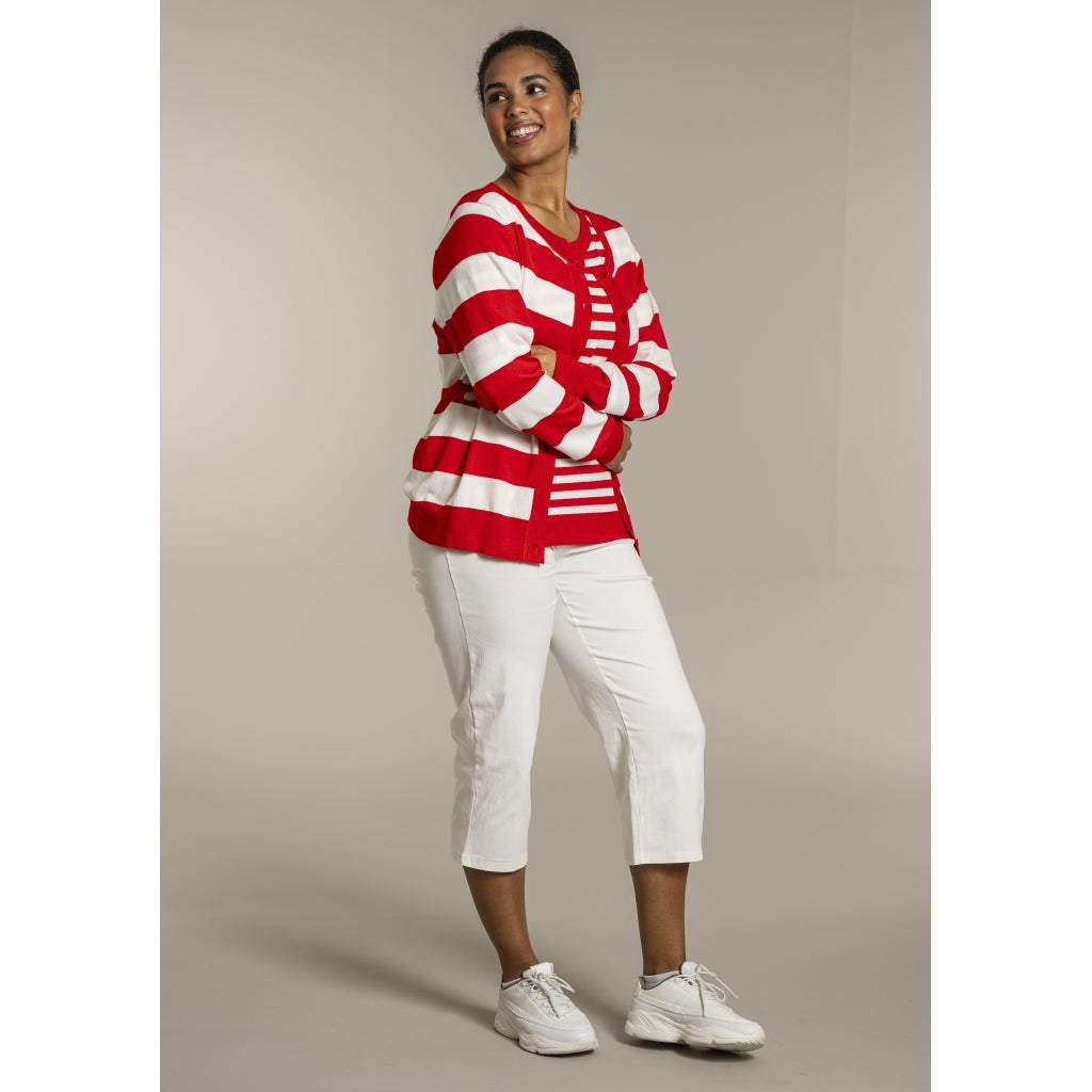 Sandgaard pant Cardigan Mandarin/Offwhite