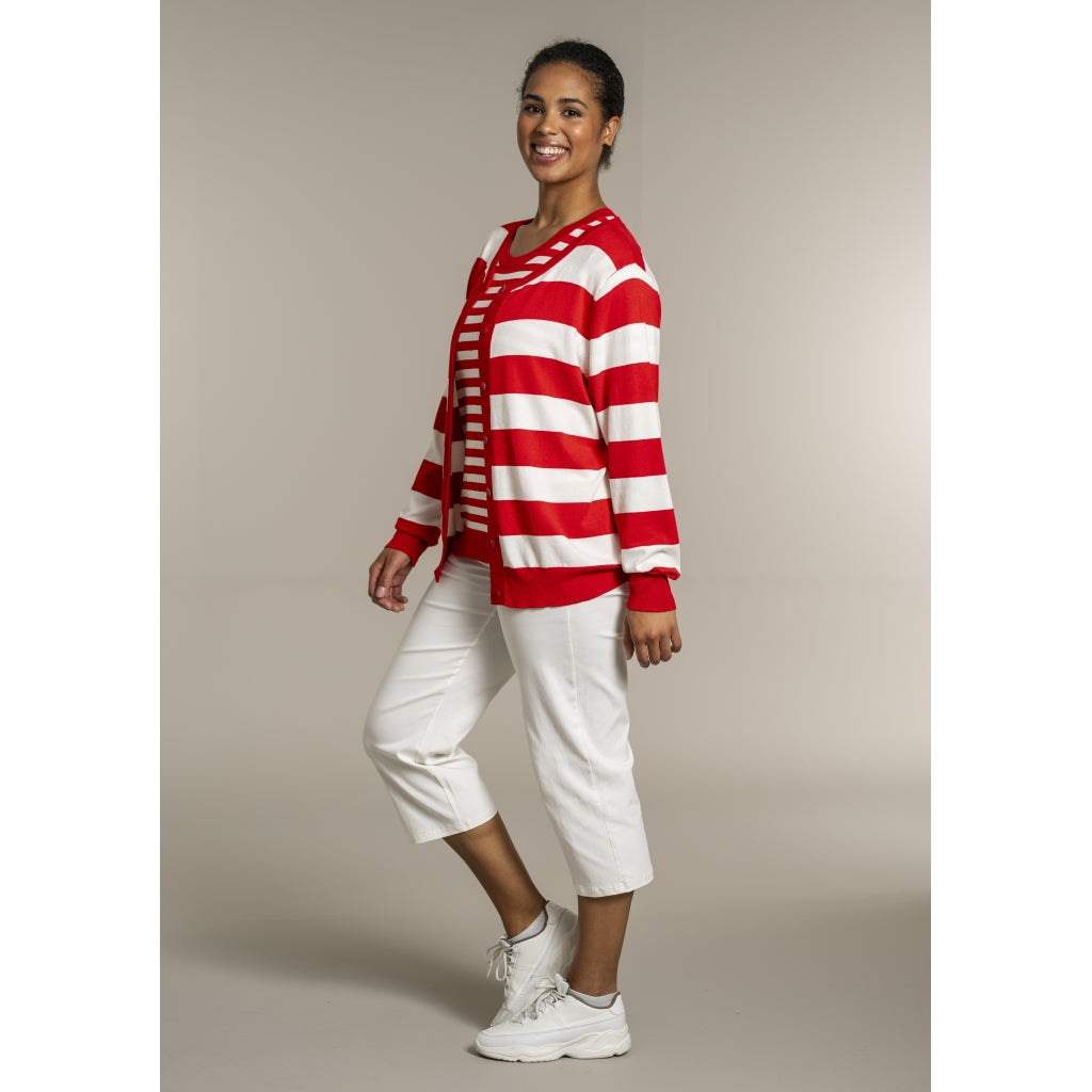 Sandgaard pant Cardigan Mandarin/Offwhite