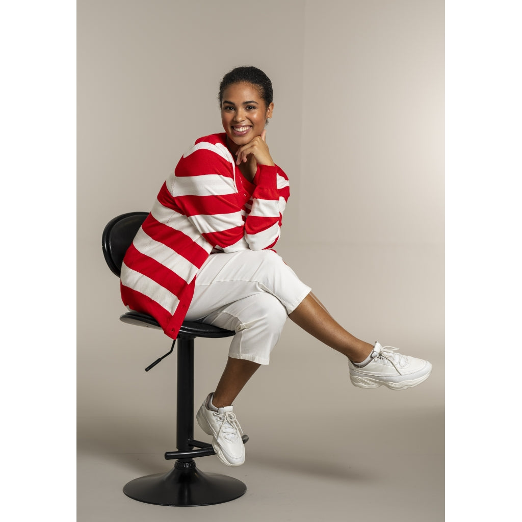 Sandgaard pant Cardigan Mandarin/Offwhite